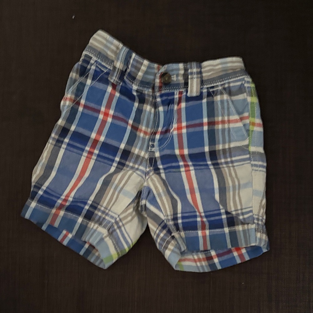2T Tommy Hilfiger Classic Blue Plaid Kids Shorts